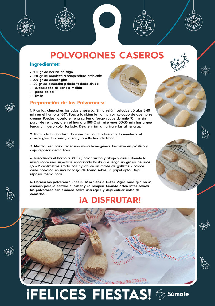 Receta polvorones - Súmate Marketing Online