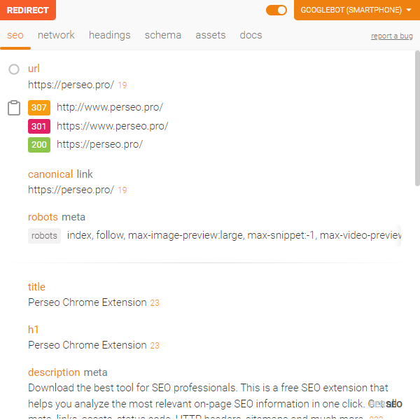 perseo-extensión-seo-chrome